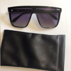 NEW! Rare Quay NIGHTFALL oversized Quay Black and Purple Sunglasses
